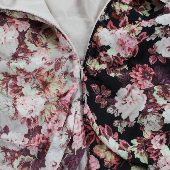 For Love and Lemons Dress Large Houston Ruched Floral Print Mini Cottagecore - Picture 13 of 14